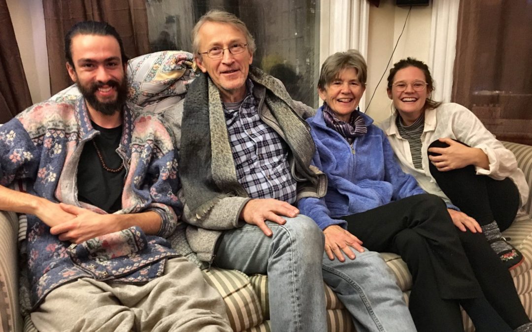 Boston Fellow's Ian and Lily meet with their Spiritual Nurturers around the holidays.