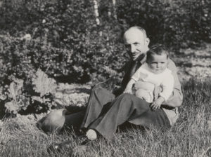 Brigitte Alexander with her father in Germany