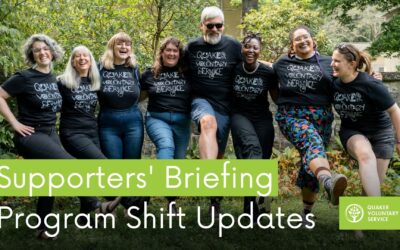 Supporters’ Briefing: Program Shift Updates